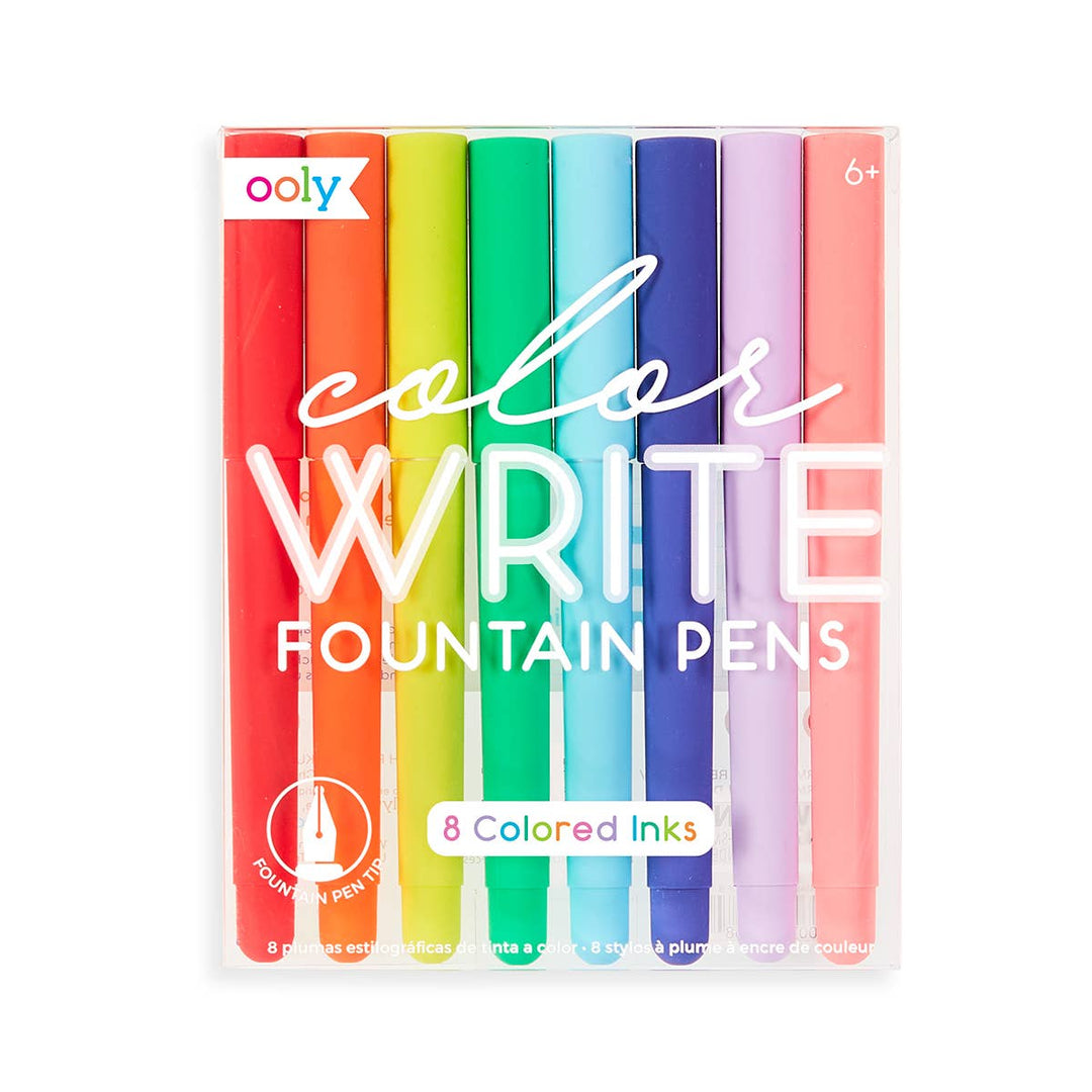 Color Write Fountain Pens - Pine & Moss