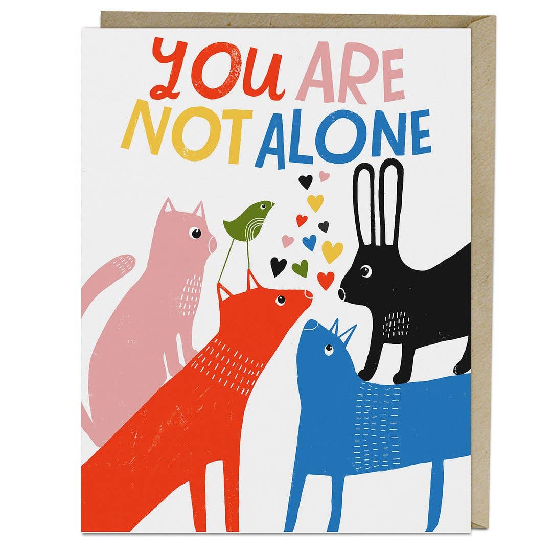 Lisa Congdon- You Are Not Alone Card