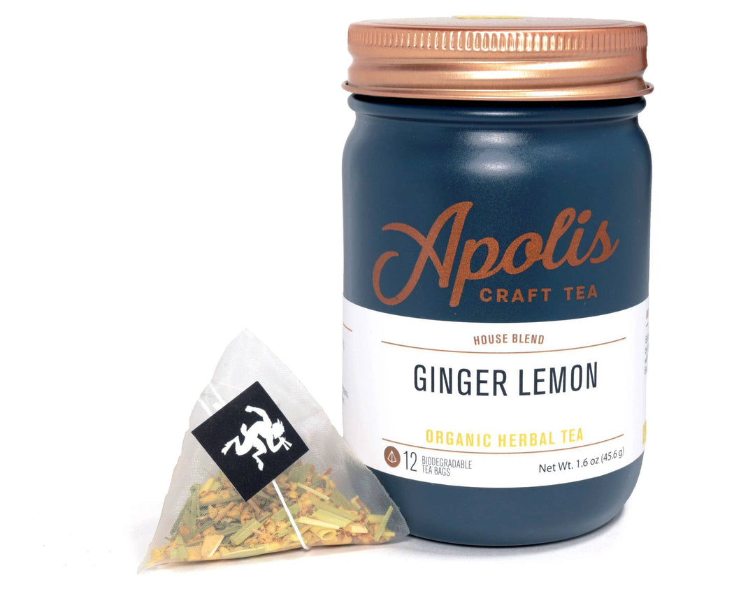 Apolis Tea- Ginger Lemon: Tea Bags - Pine & Moss