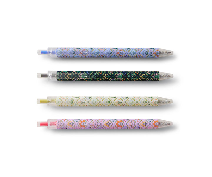 Estee Gel Pen Set of 4 - Pine & Moss