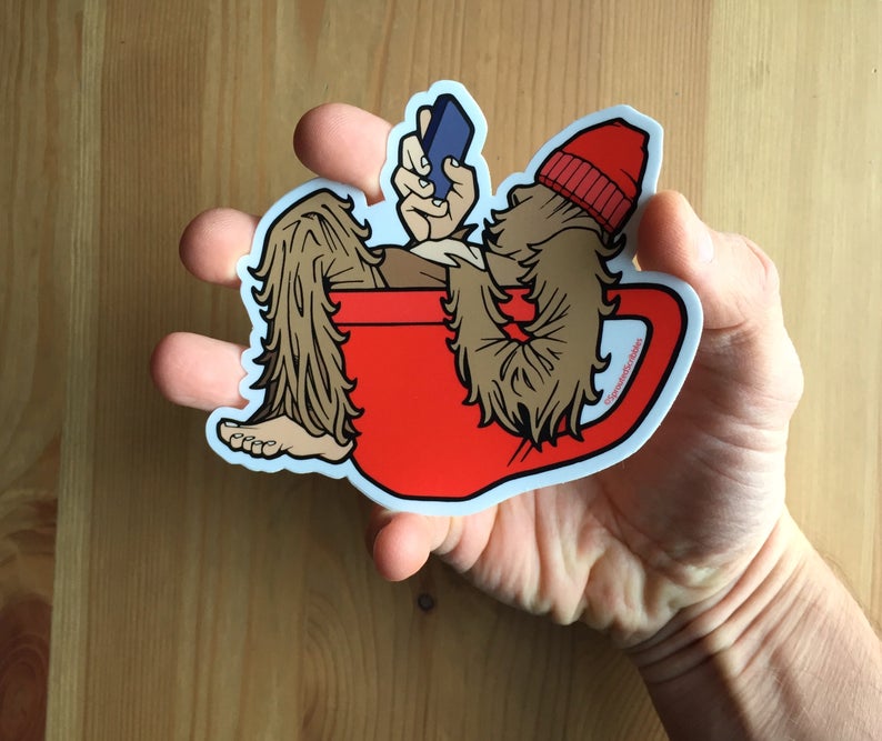 Coffee Yeti Sticker - Pine & Moss