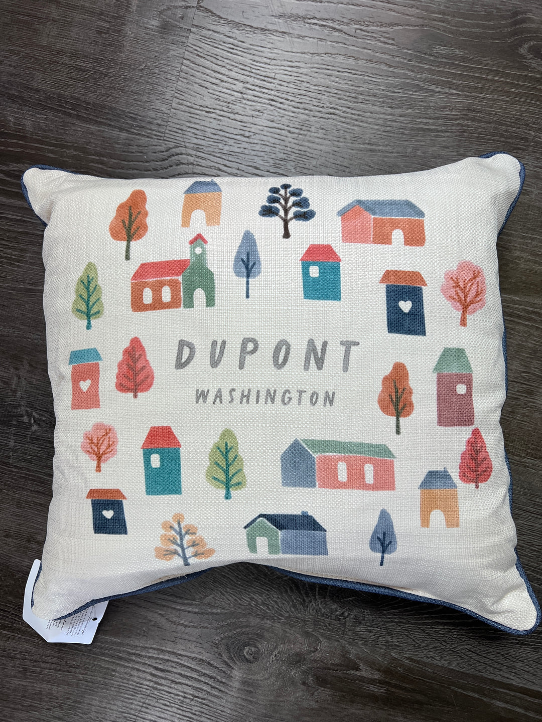 Charming Home Town Pillow- DuPont WA - Pine & Moss