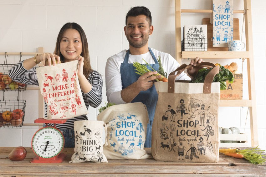 Shop Local Produce Bags, Set of 3